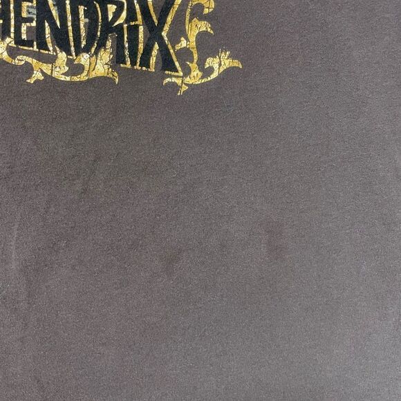 Jimi Hendrix Graphic T-shirt Women Large Brown Short Sleeve Music - Picture 3 of 7